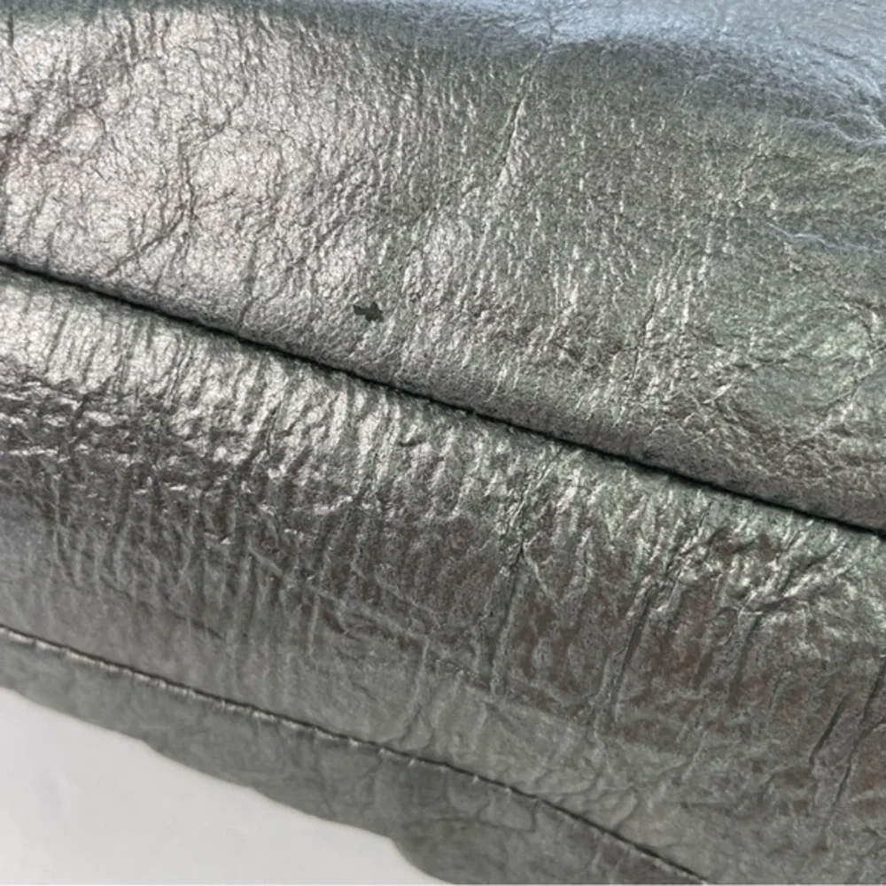 BCBG MAXAZRIA Metallic Silver Pewter Shoulder Bag‎